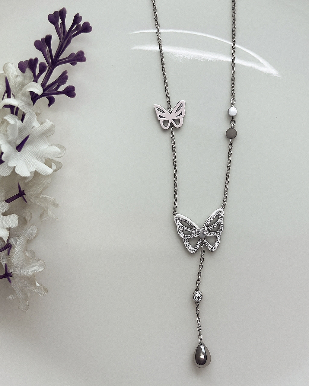 Elegant Butterfly Pendant Necklace for Women
