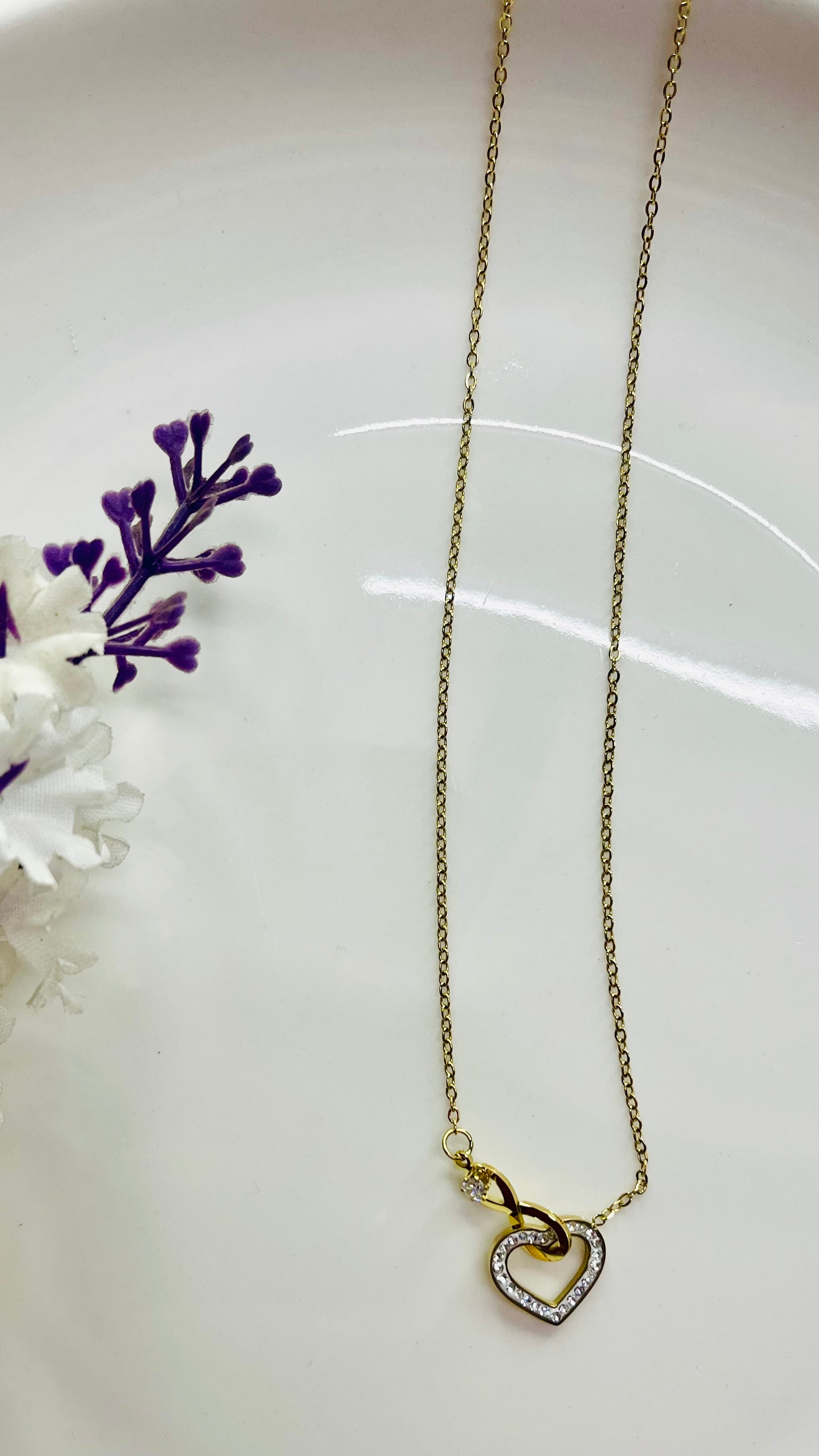 Timeless Heart & Infinity Pendant Necklace