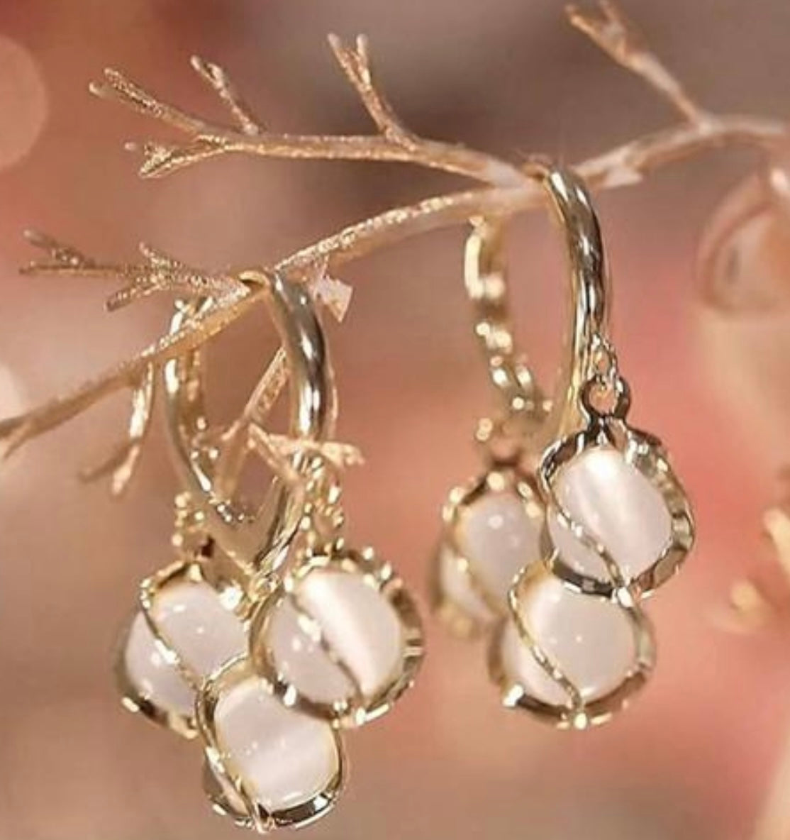 Luna Glow Orb Hoop Earrings