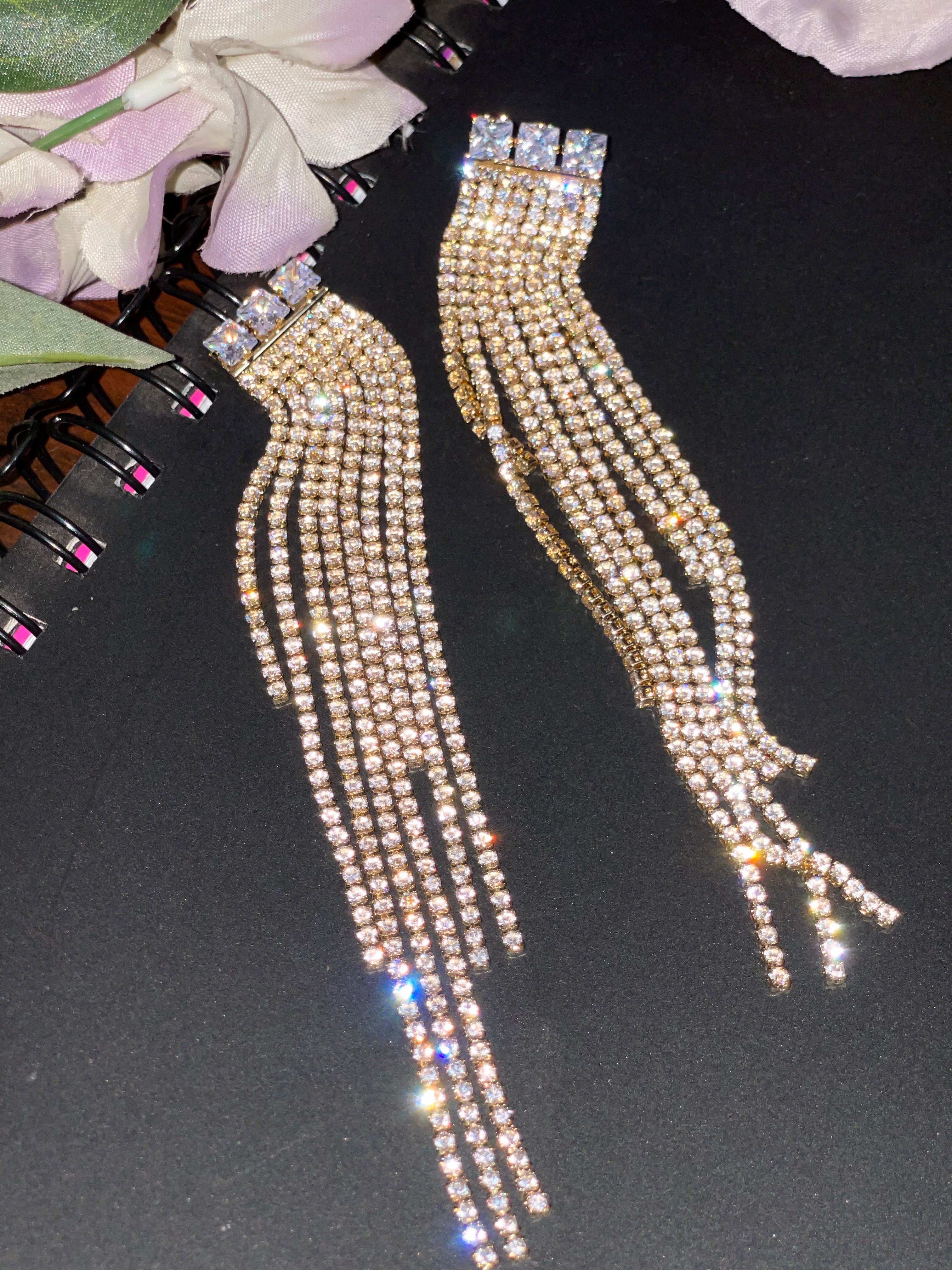 Glam Luxe Fringe Earrings
