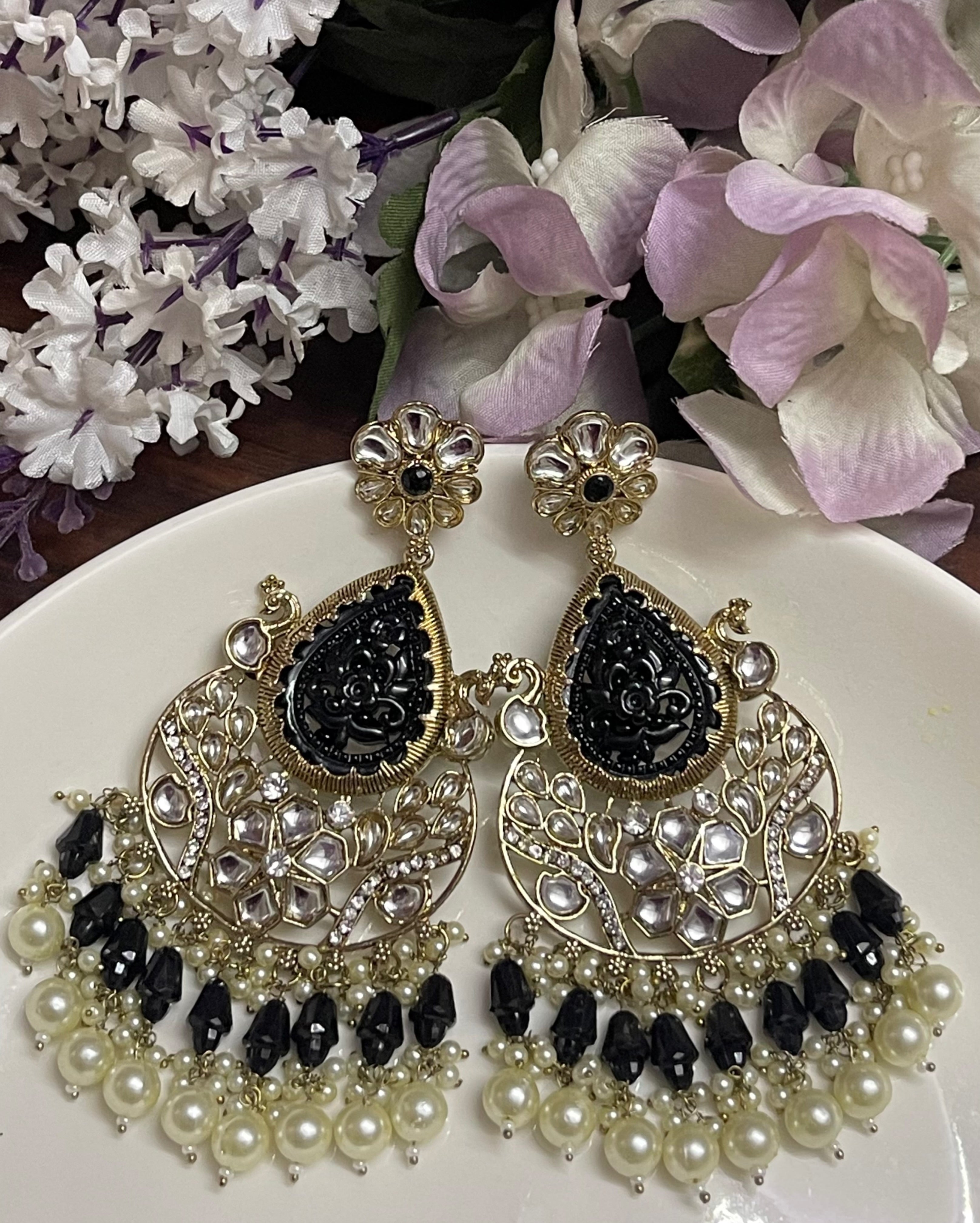 Rajsi Earrings - A Royal Statement Piece