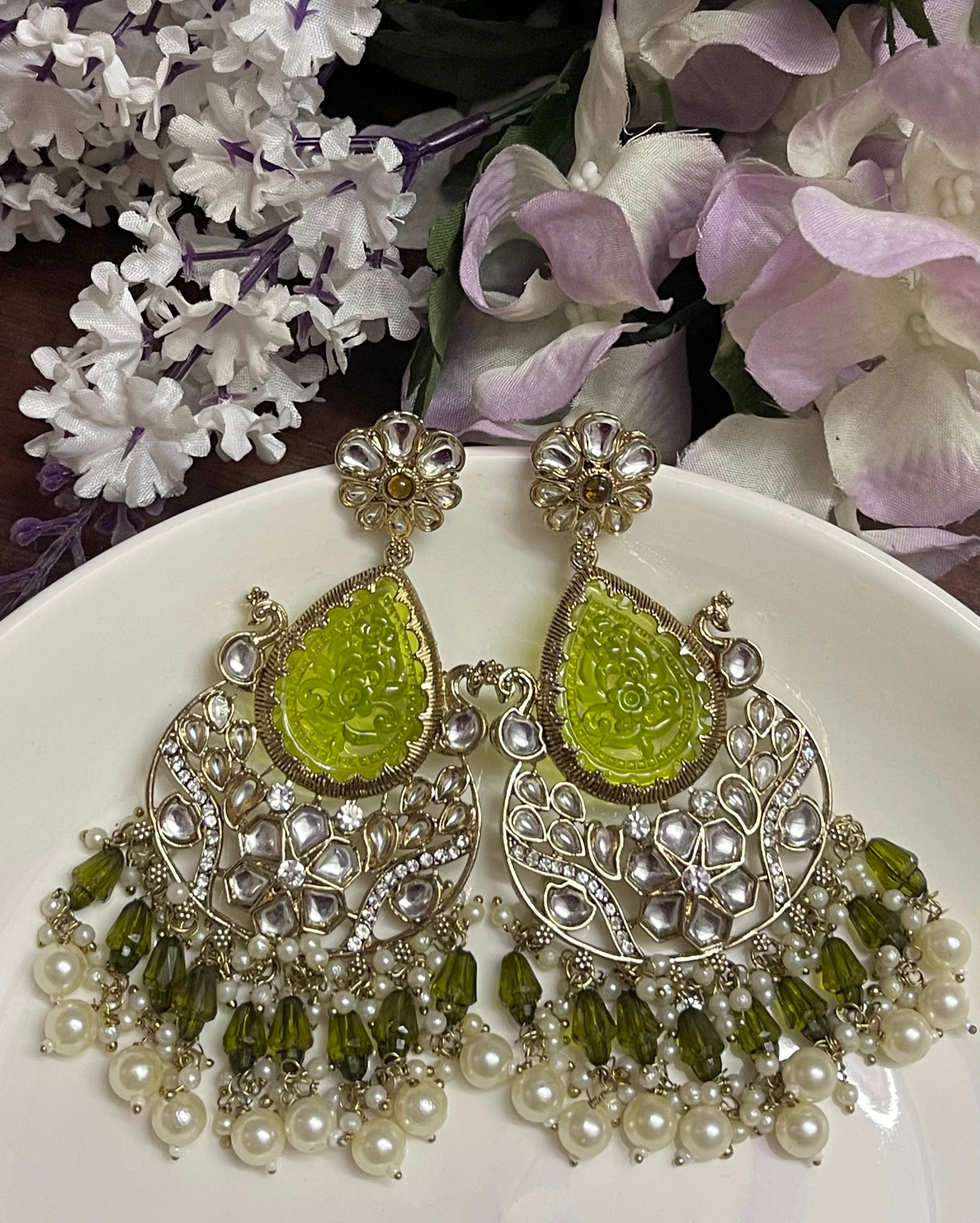 Rajsi Earrings - A Royal Statement Piece