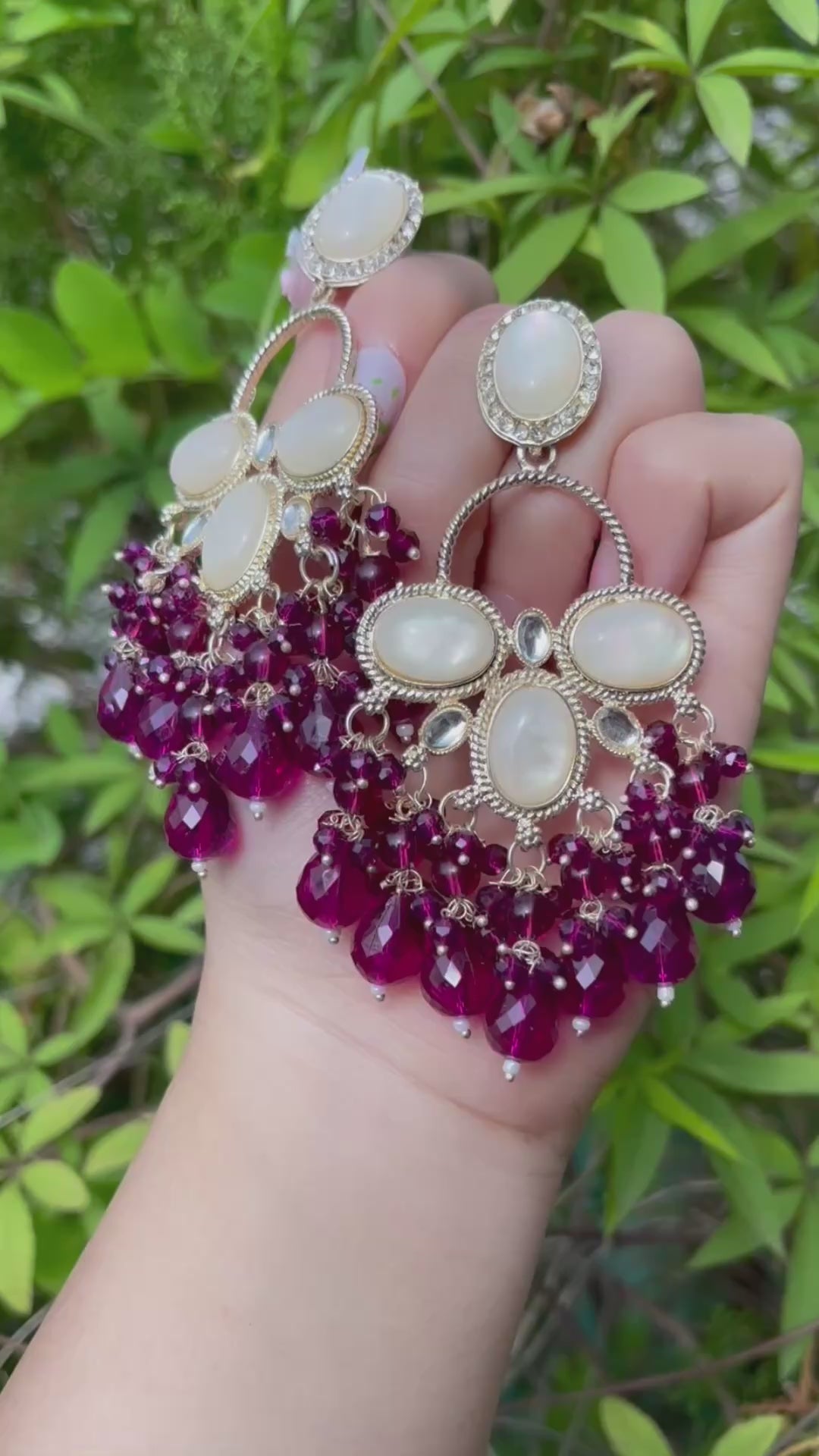 Kanika Earrings — Festive Earrings in Yellow, Black & Wine