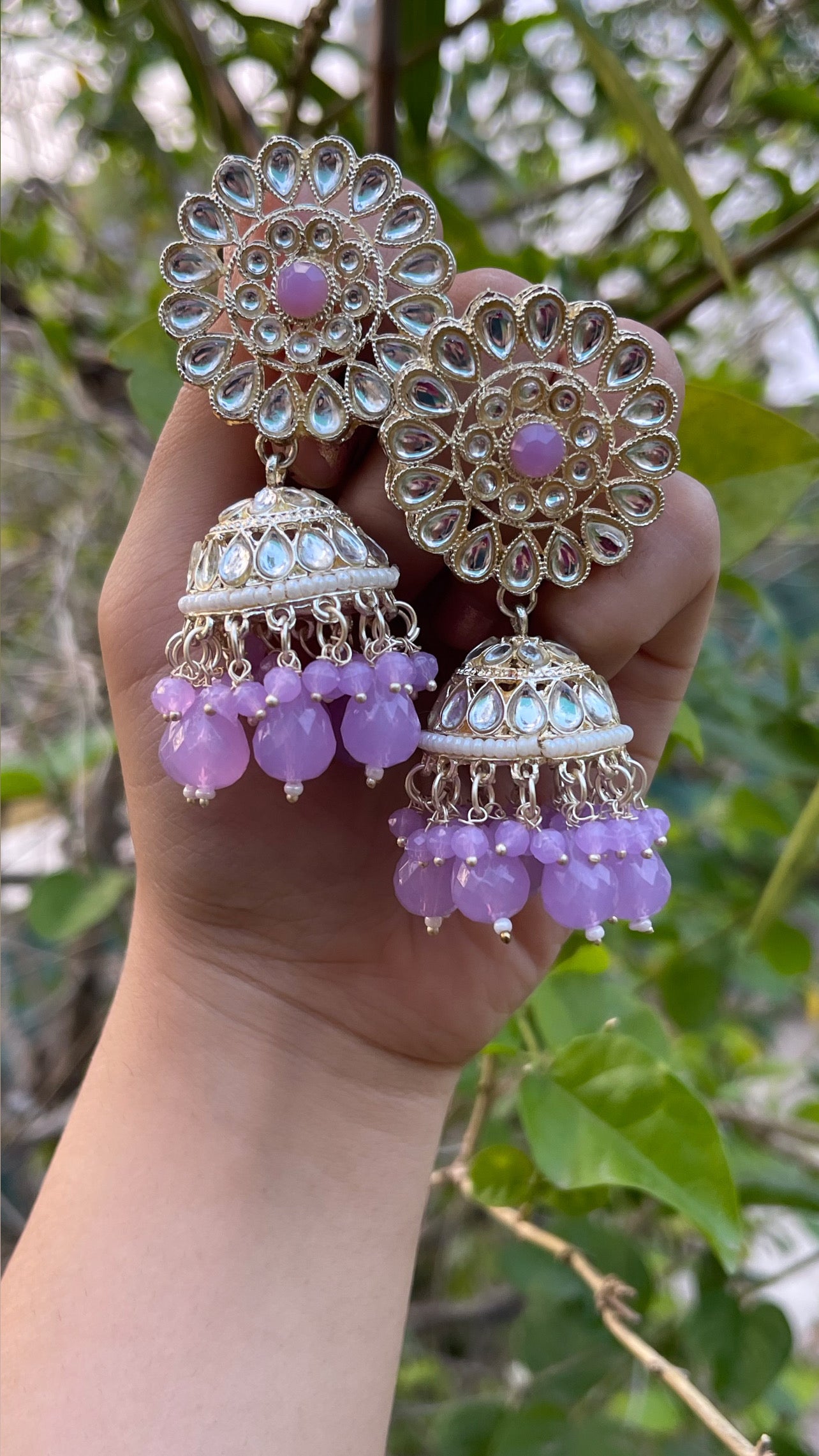 Shringar Traditional Floral Jhumka Earrings