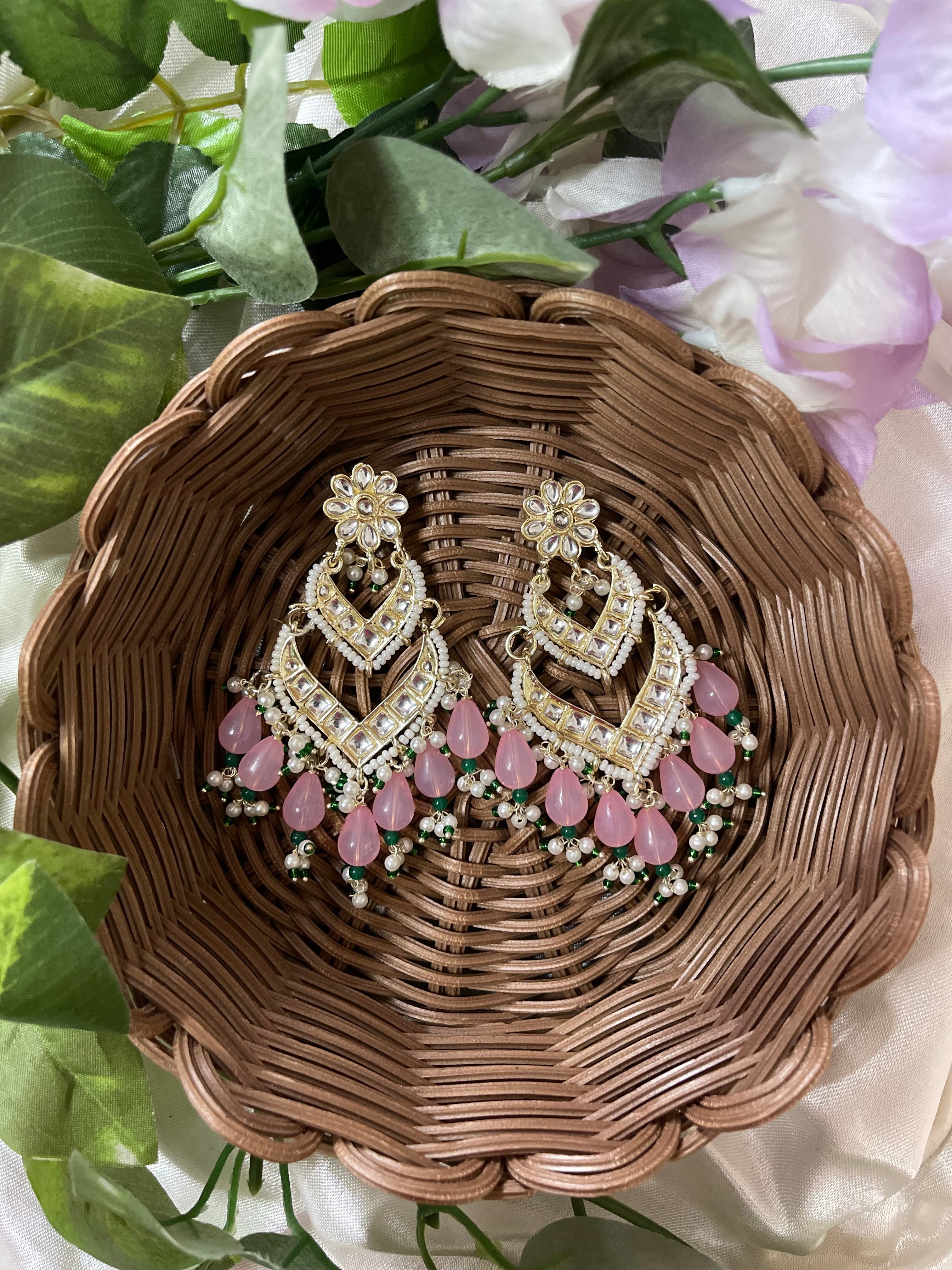 Kavya Kundan Chandbali Earrings